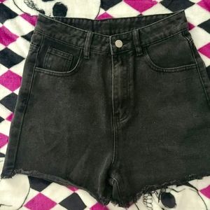 Shein High Waist Black Shorts